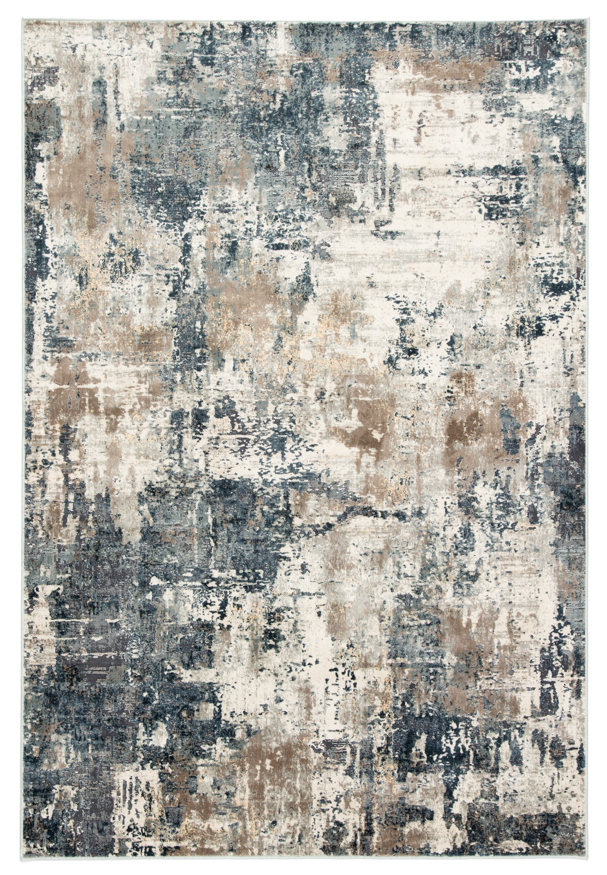 Sisario Abstract Blue/ Gray Area Rug (8'10"X12') - Image 0