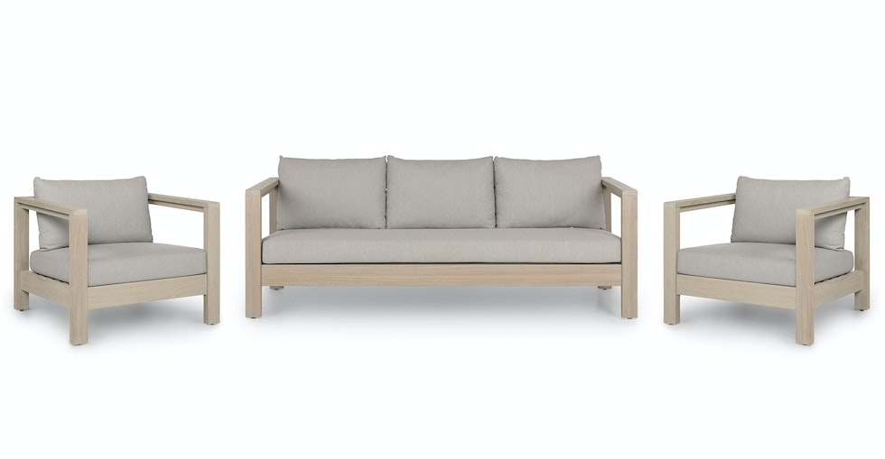 Palmera Dravite Gray Sofa Set - Image 0