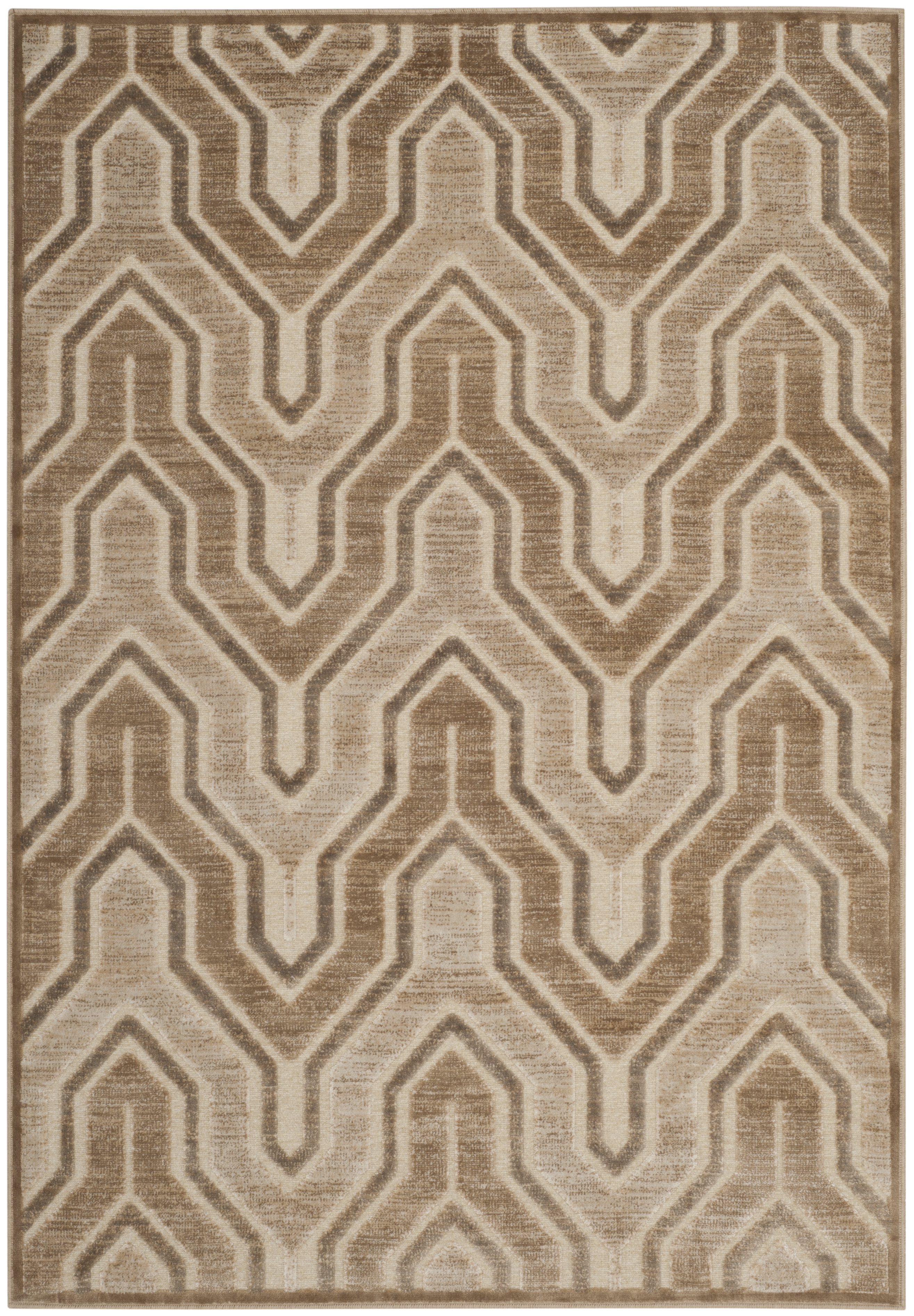 Arlo Home Woven Area Rug, PAR352-3540, Caramel/Cream,  8' X 11' 2" - Image 0