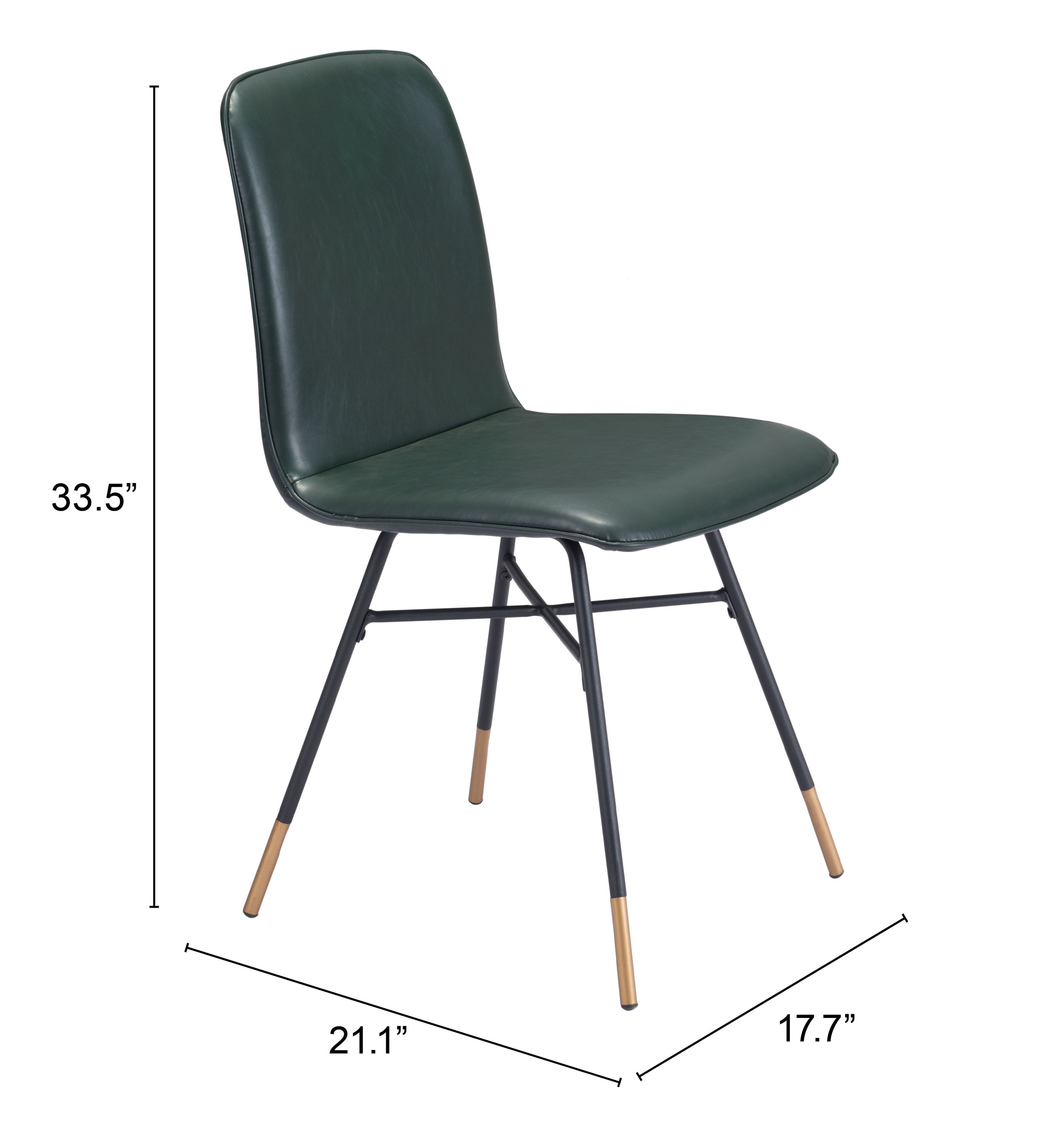 Var Dining Chair (Set of 2) Green - Image 6