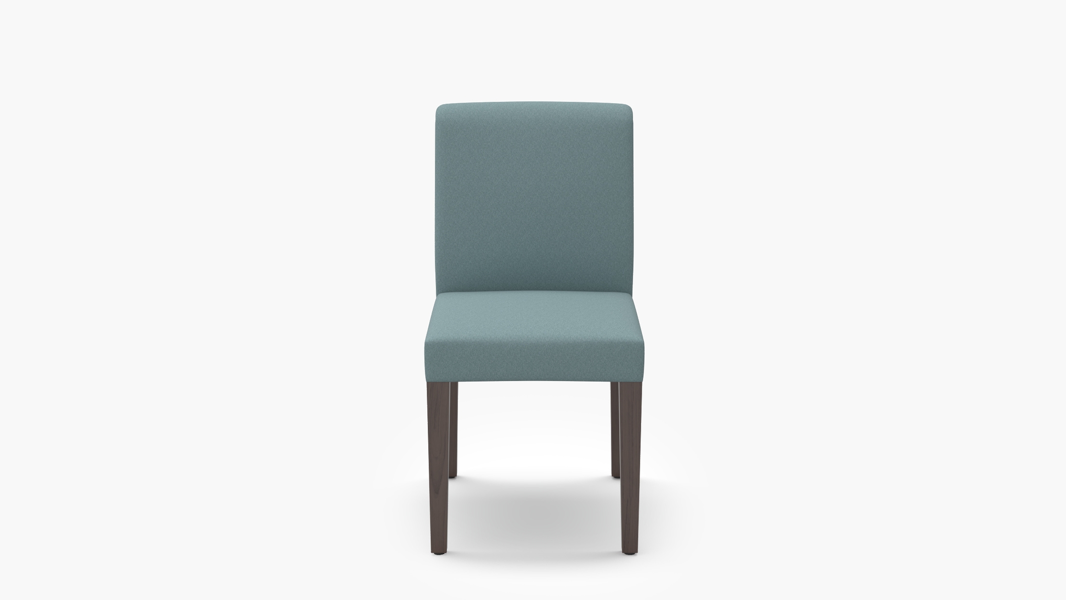 Signature Dining Chair, Seaglass Everyday Linen, Espresso Square Tapered Leg - Image 0