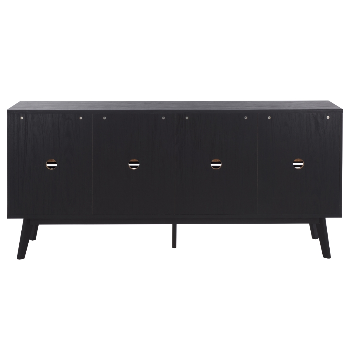 Atlantes Large 4 Door 4 Shelf  Media - Black - Image 7