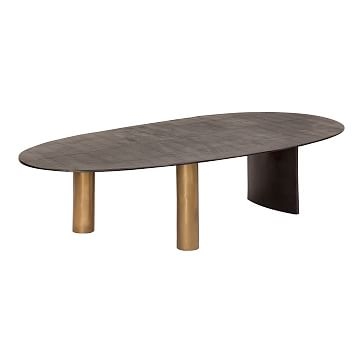 Aluminum Flat Leg Coffee Table,Aluminum Top and Legs, - Image 1