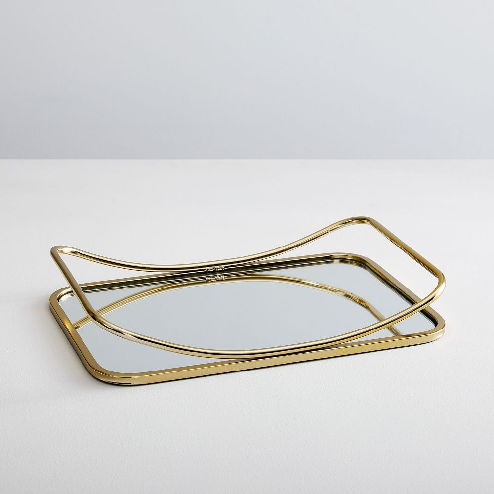 Modern Contour Tray, Polished Brass - Image 0