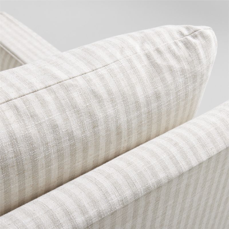 Ever Slipcovered Striped Nursery Glider Chair by Leanne Ford - Image 5