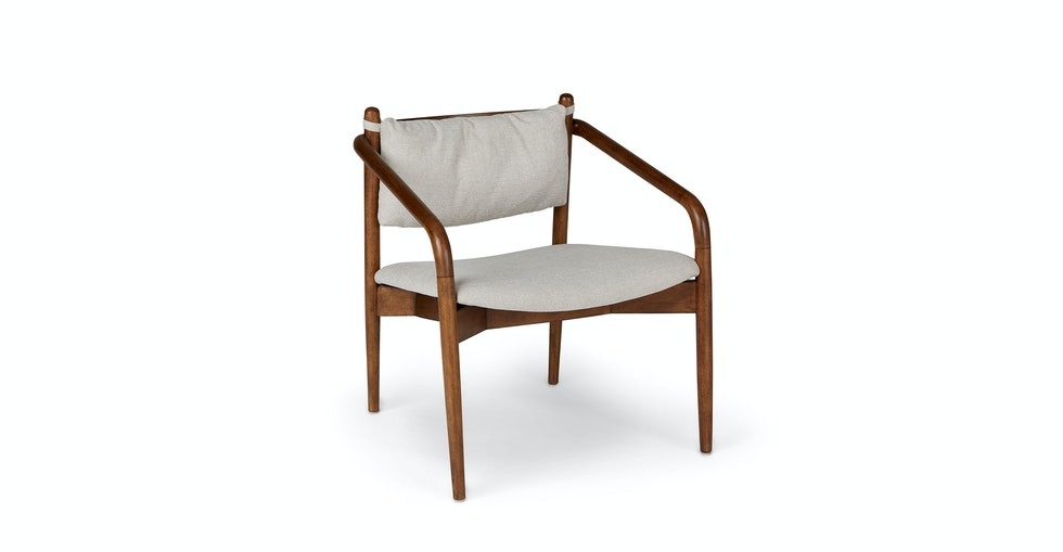 Lento Chalk Gray Lounge Chair - Image 0