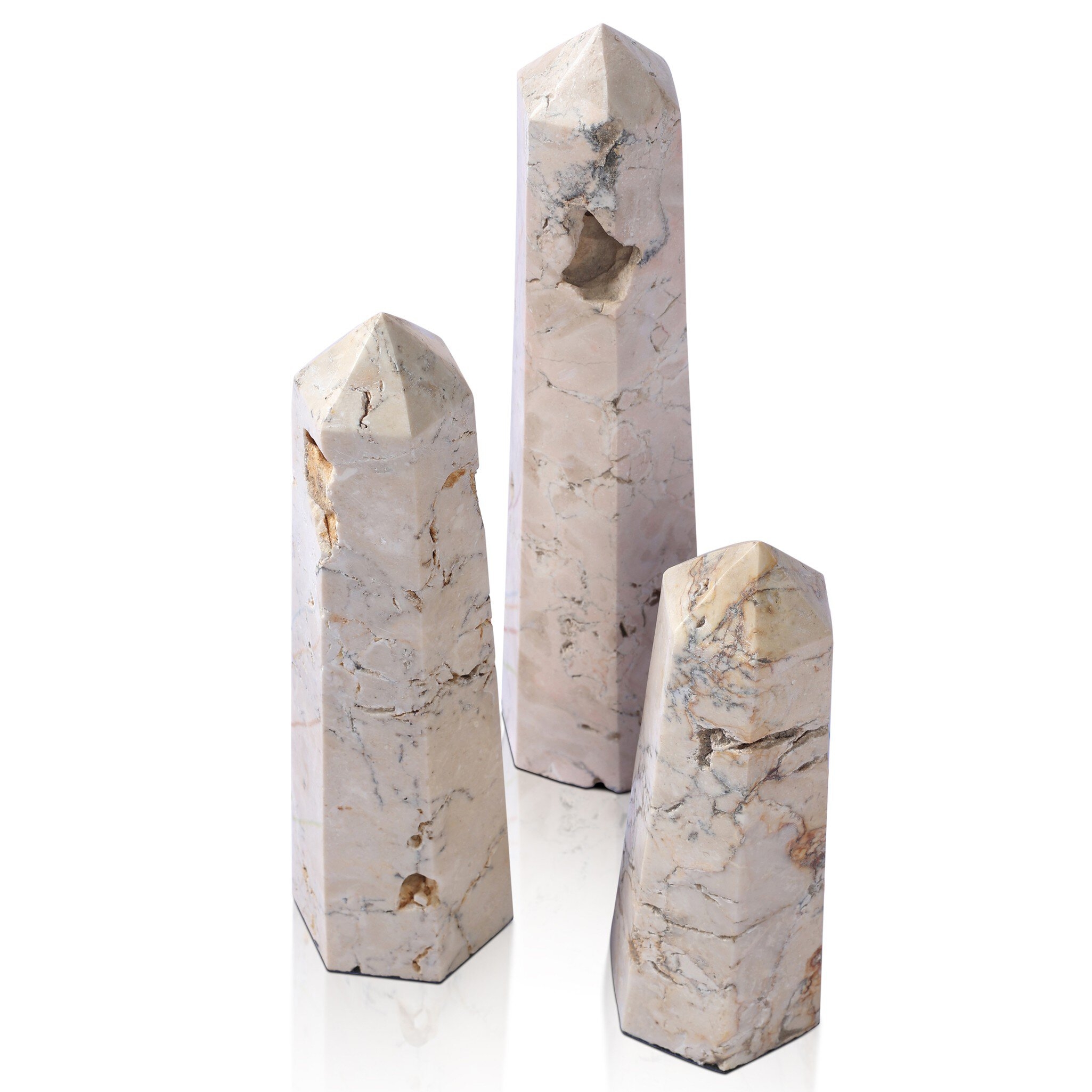 Travertine Obelisk Set - Romano Fosse Travertine - Image 3