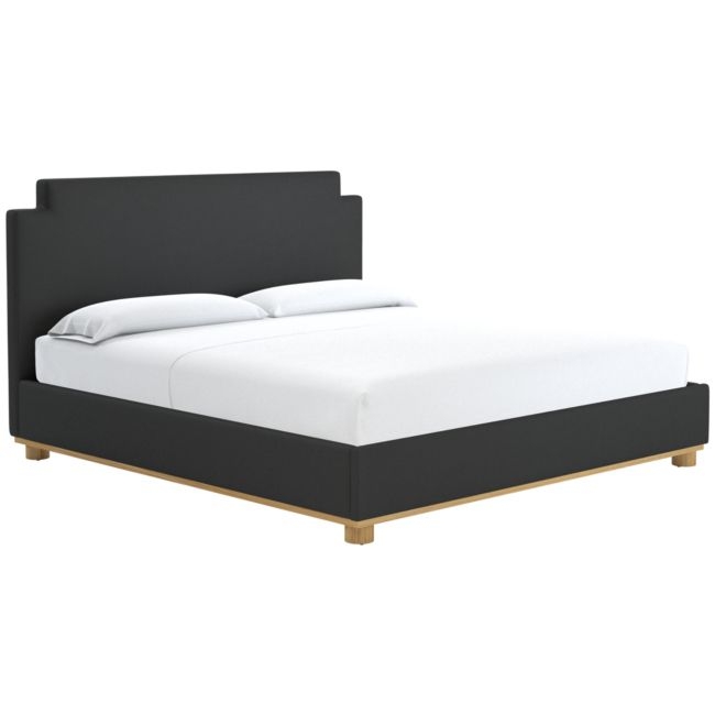 Plaza King Bed Kanvas Ebony - Image 0