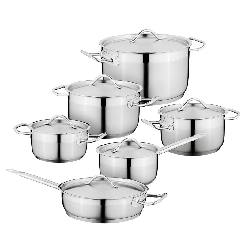 BergHOFF 12 Piece Stainless Steel Cookware Set - Image 0