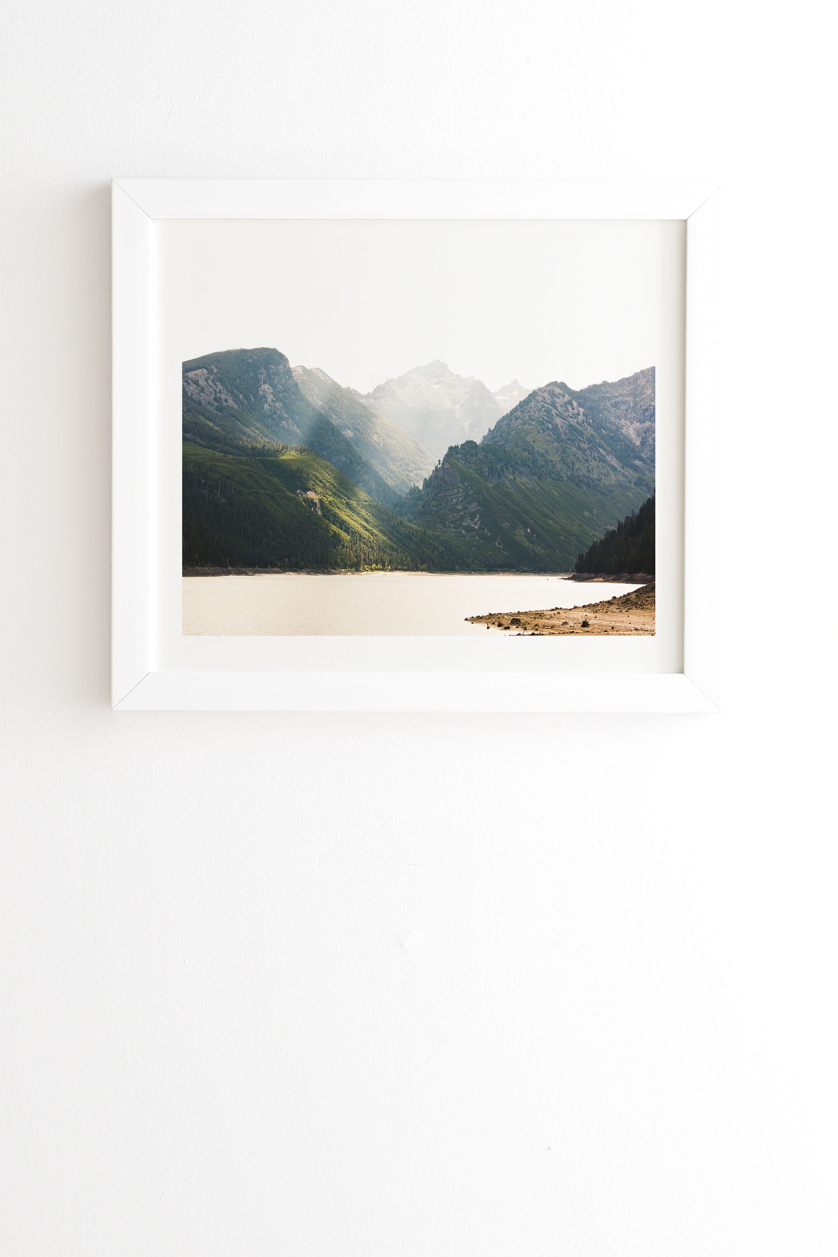 Montana Light by Ann Hudec - Framed Wall Art Basic White 8" x 9.5" - Image 0