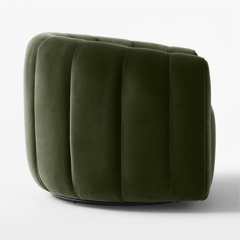 Fitz Luca Espresso Swivel Chair - Image 3