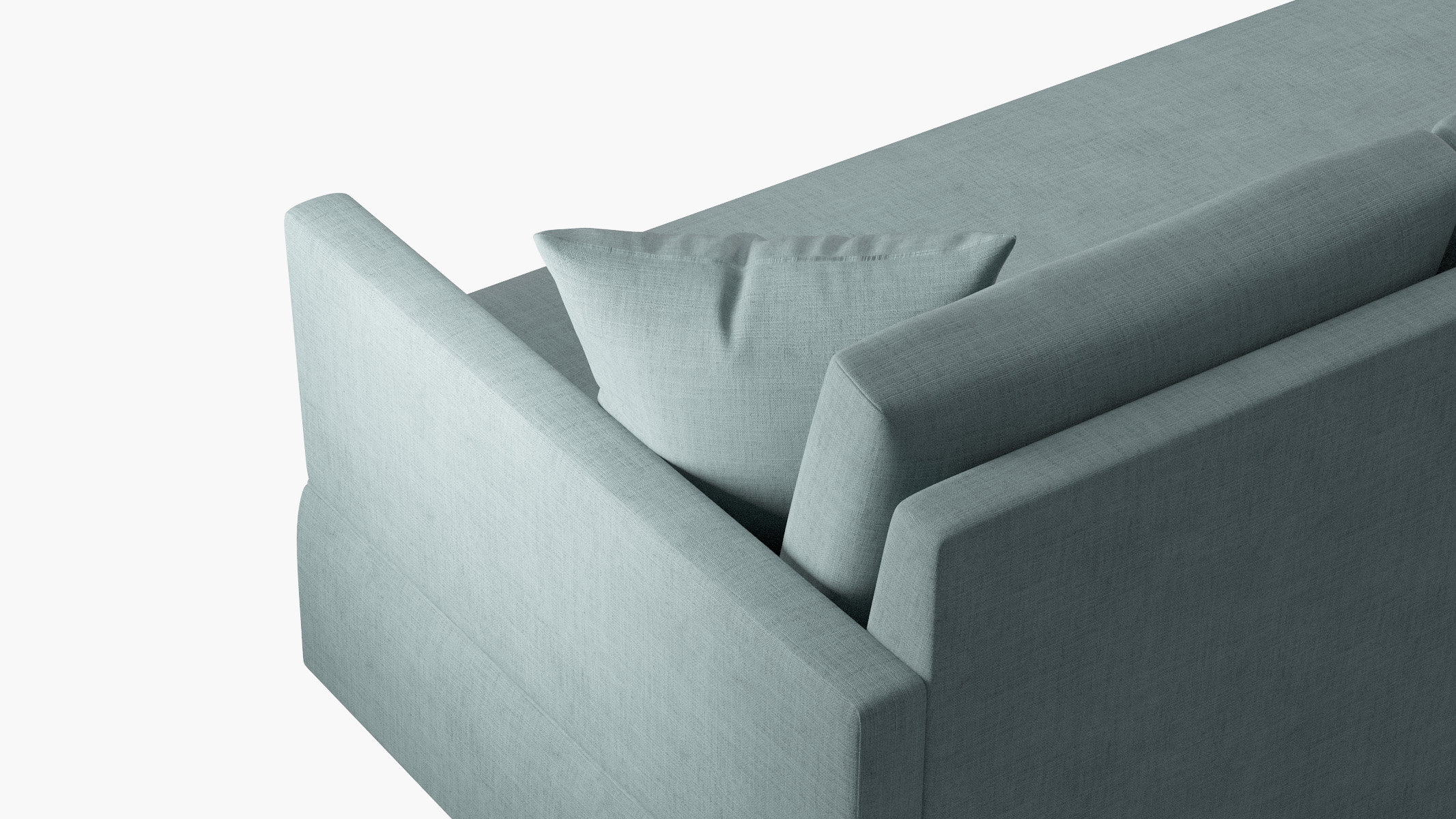 Skirted Track Arm Sofa, Cloud Luxe Linen, Standard (39") - Image 4