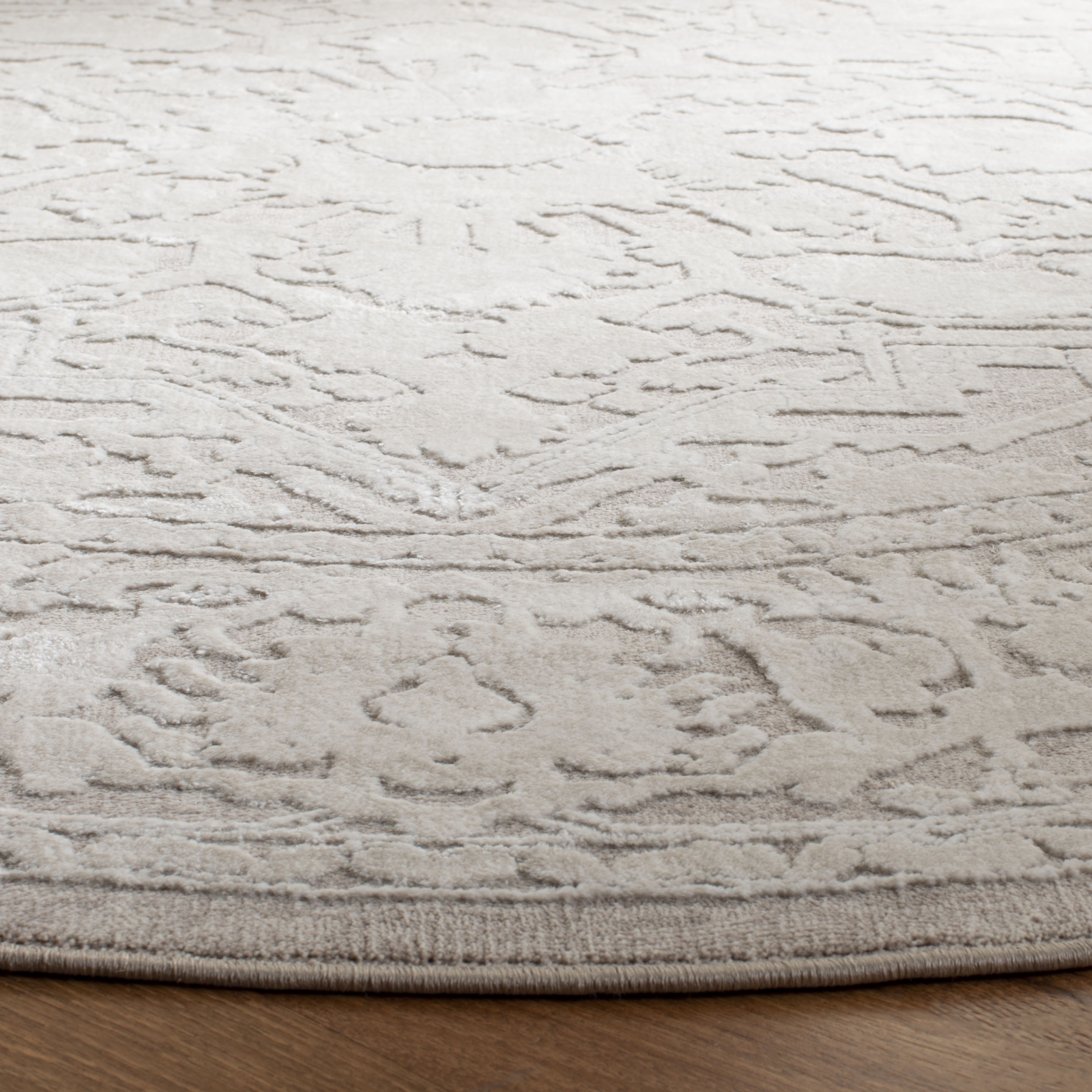 Arlo Home Woven Area Rug, RFT665A, Beige/Cream,  6' 7" X 6' 7" Round - Image 2