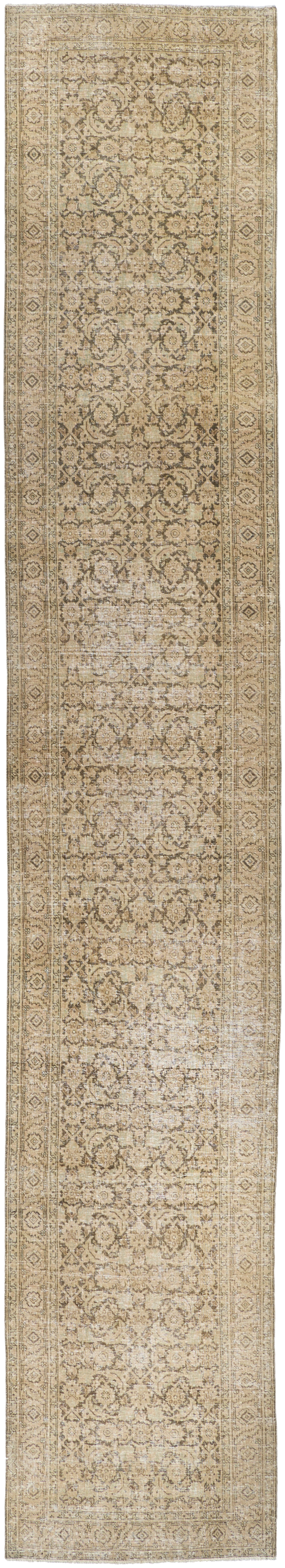 Antique One of a Kind  Indoor 3' x 16' Handmade Rug - Image 0