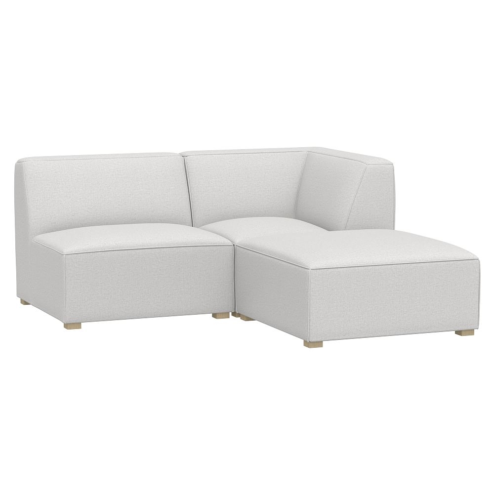 Riley Sectional Set, Brushed Crossweave Light Gray, MTO - Image 0