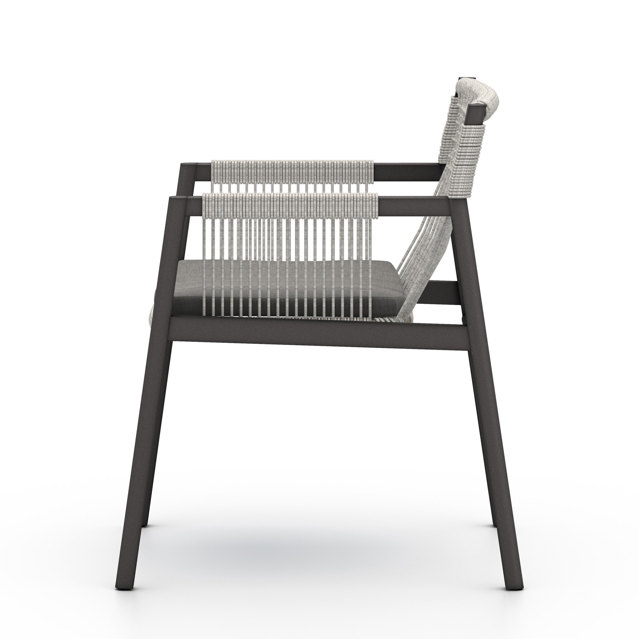 Shuman Outdoor Dining Chair - Venao Charcoal - Image 2