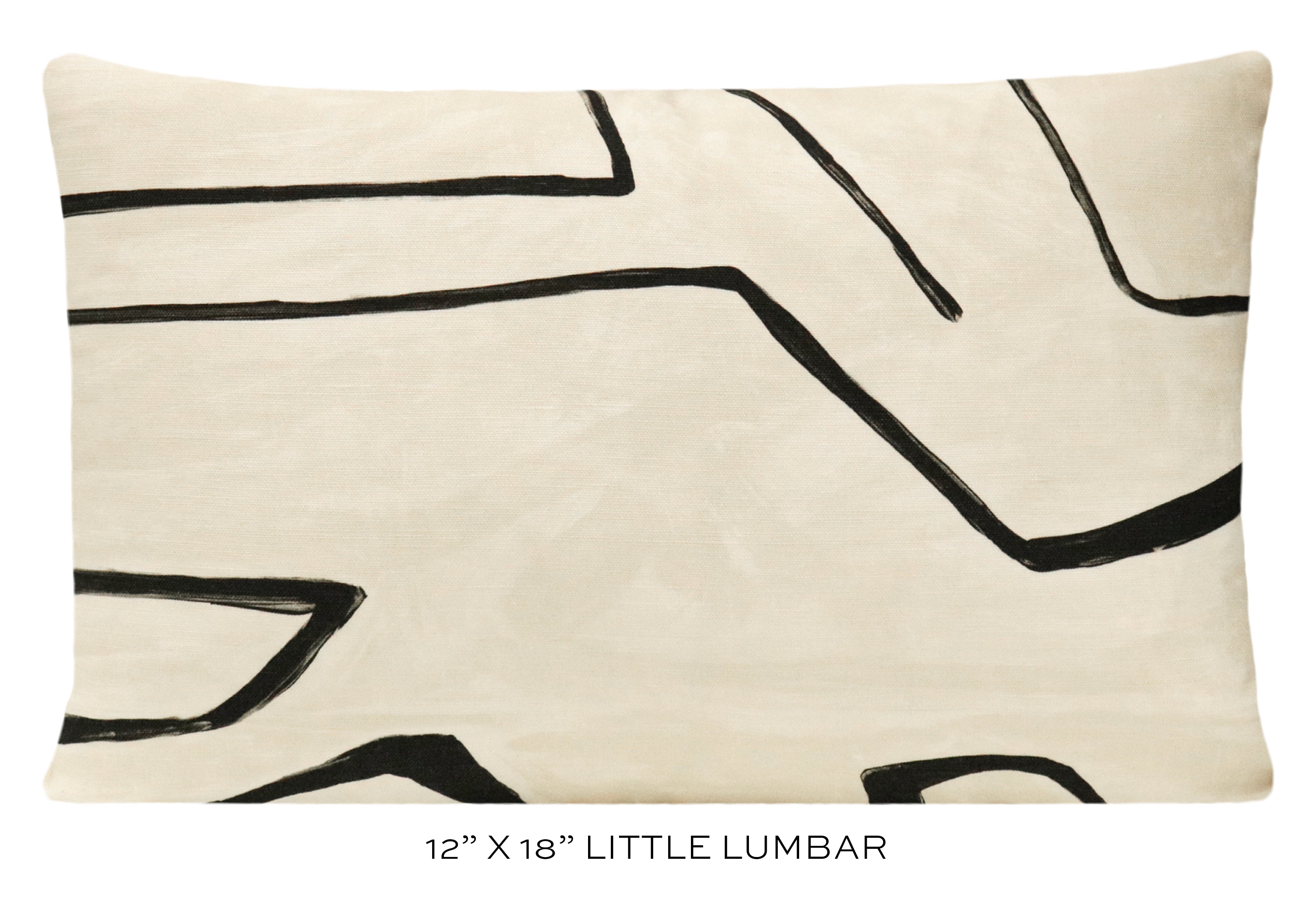 GRAFFITO // LINEN + ONYX - 14" X 36" - Image 3