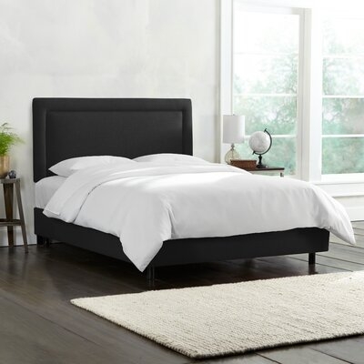 Danette Border Linen Upholstered Standard Bed - Image 0