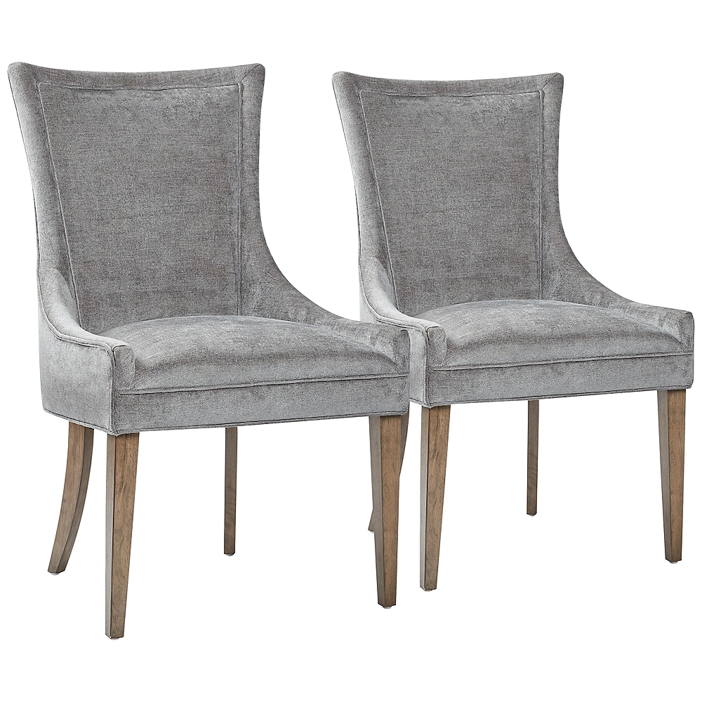 Ultra Slate Dark Gray Dining Side Chairs Set of 2 - Style # 764P0 - Image 0