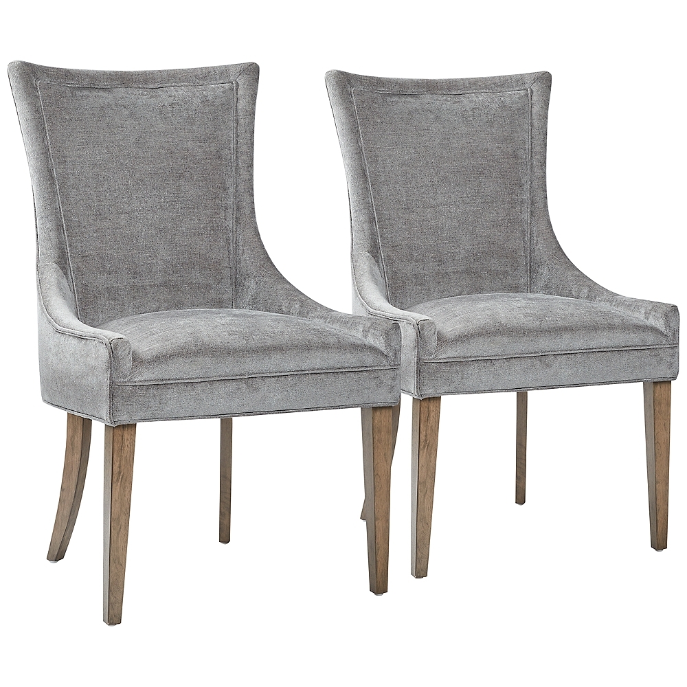 Ultra Slate Dark Gray Dining Side Chairs Set of 2 - Style # 764P0 - Image 0