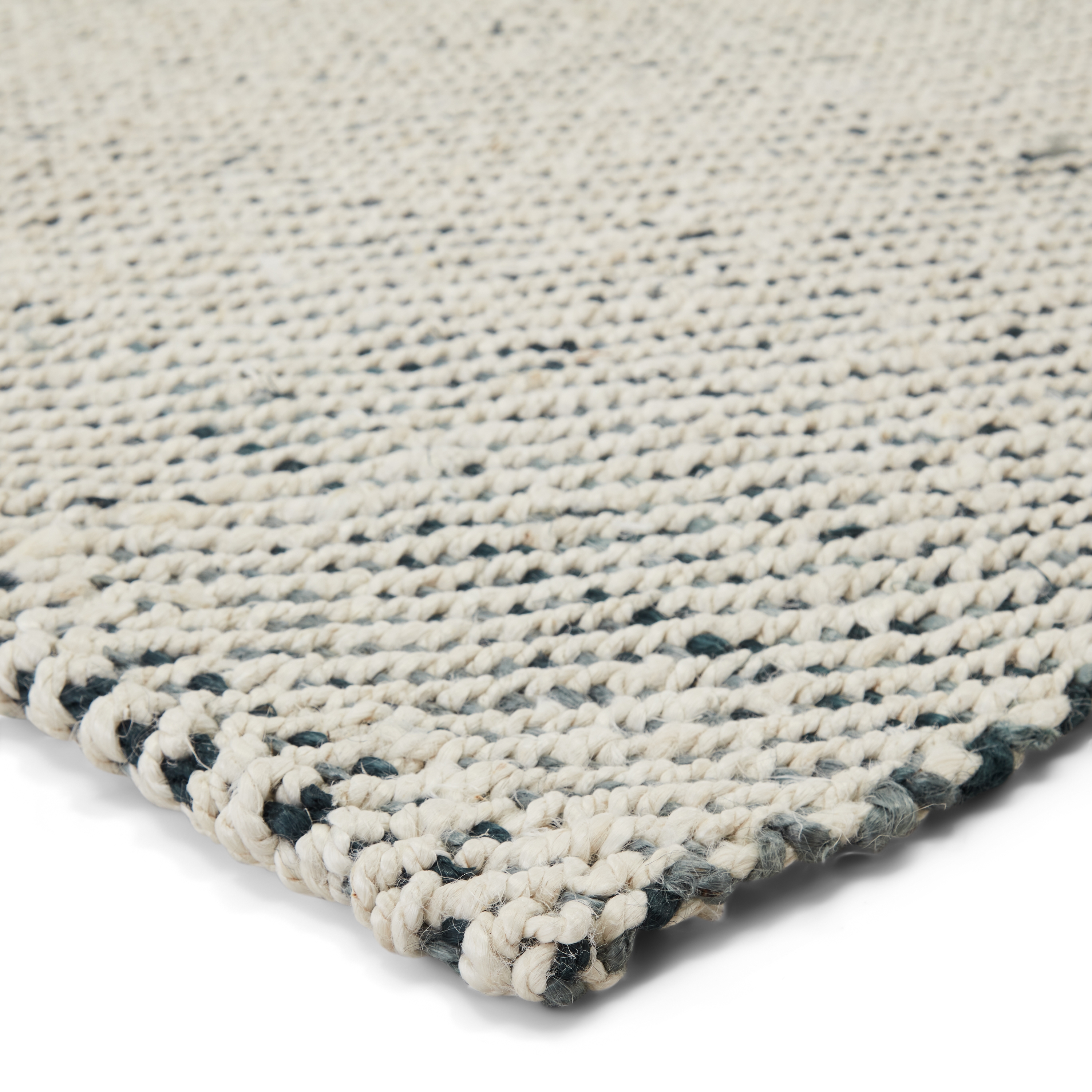 Almand Natural Solid White/ Gray Area Rug (8' X 10') - Image 1