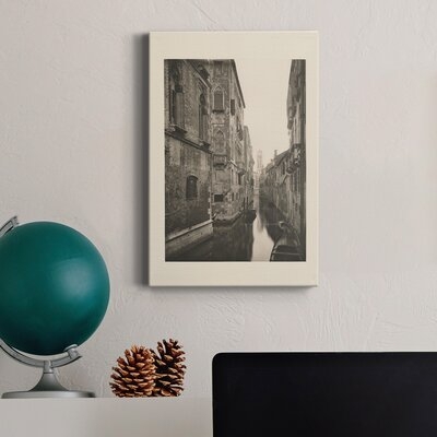 Vintage Views Of Venice V Premium Gallery Wrapped Canvas - Ready To Hang - Image 0
