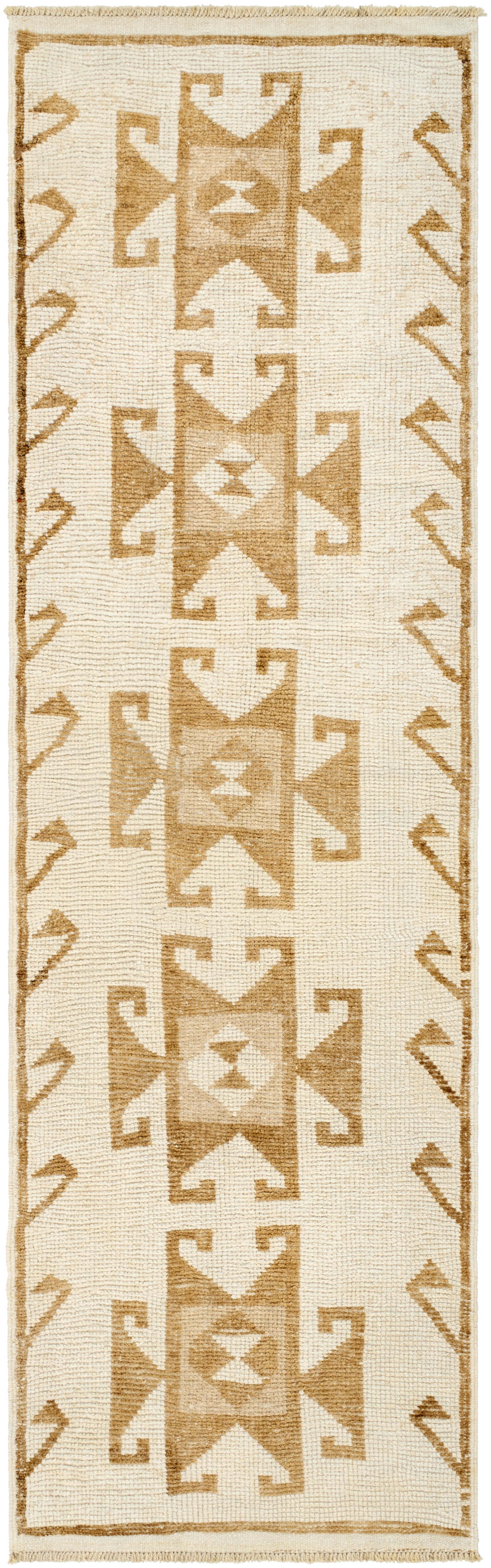 Antique One of a Kind  Indoor 3'2" x 10'2" Handmade Rug - Image 0