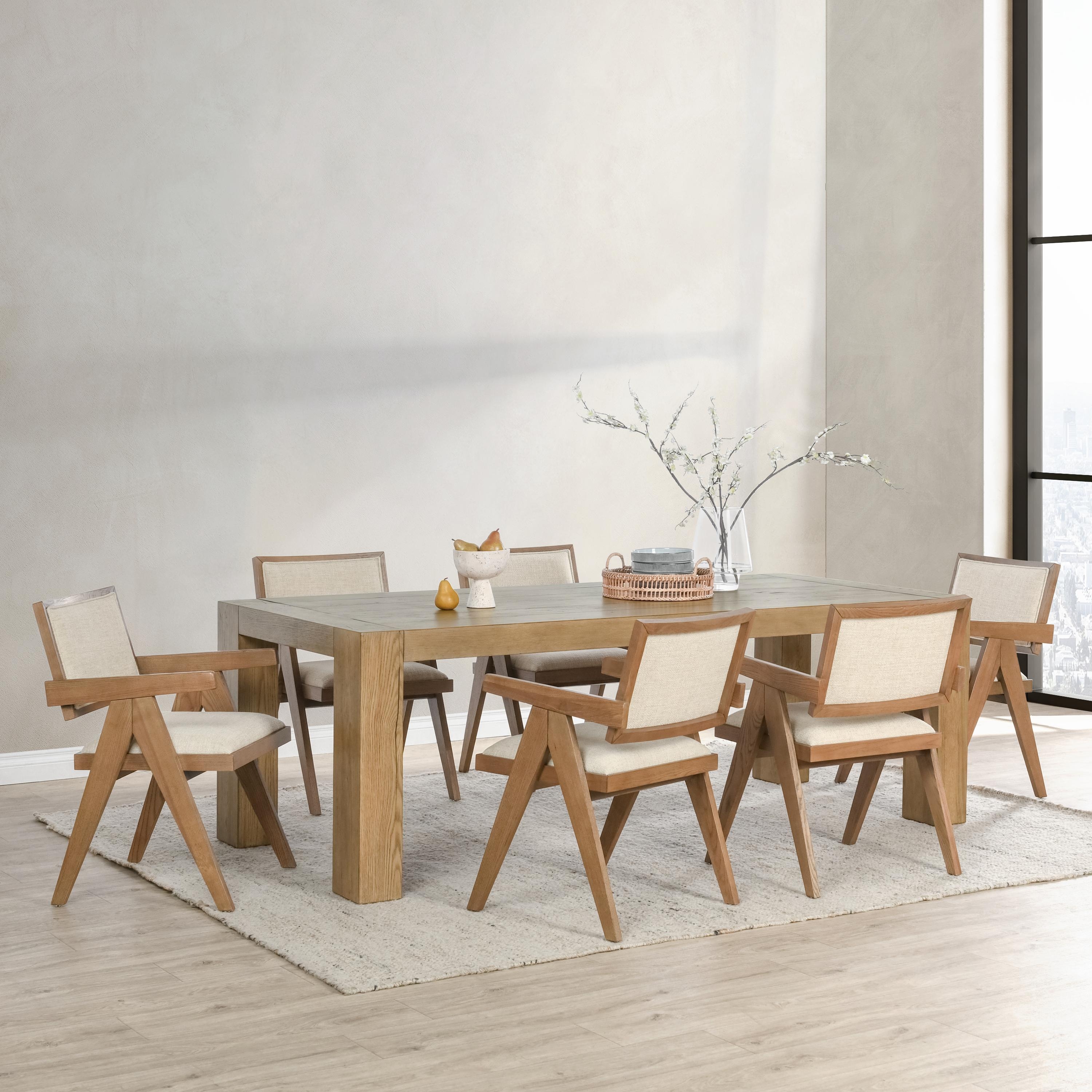 Kingston 89" Dining Table Natural Oak - Image 4