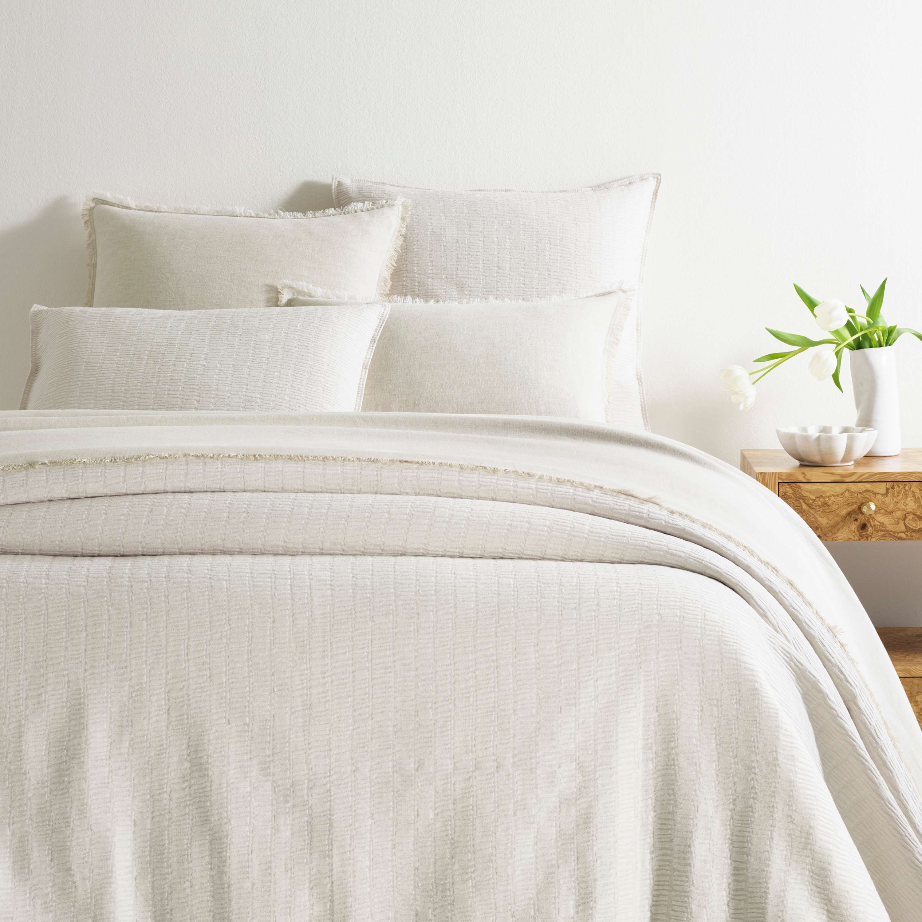 Roark Plaster Matelasse Coverlet - Image 0