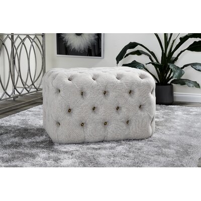 Lower Vobster 19" Tufted Rectangle Pouf Ottoman - Image 0