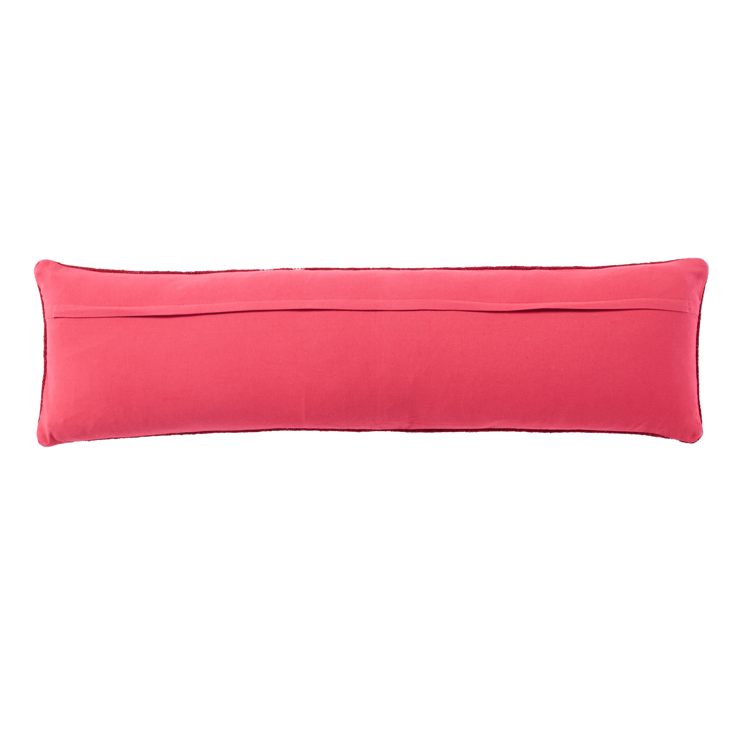 Katara Extra Long Lumbar Pillow, Red, 48" x 13" - Image 1