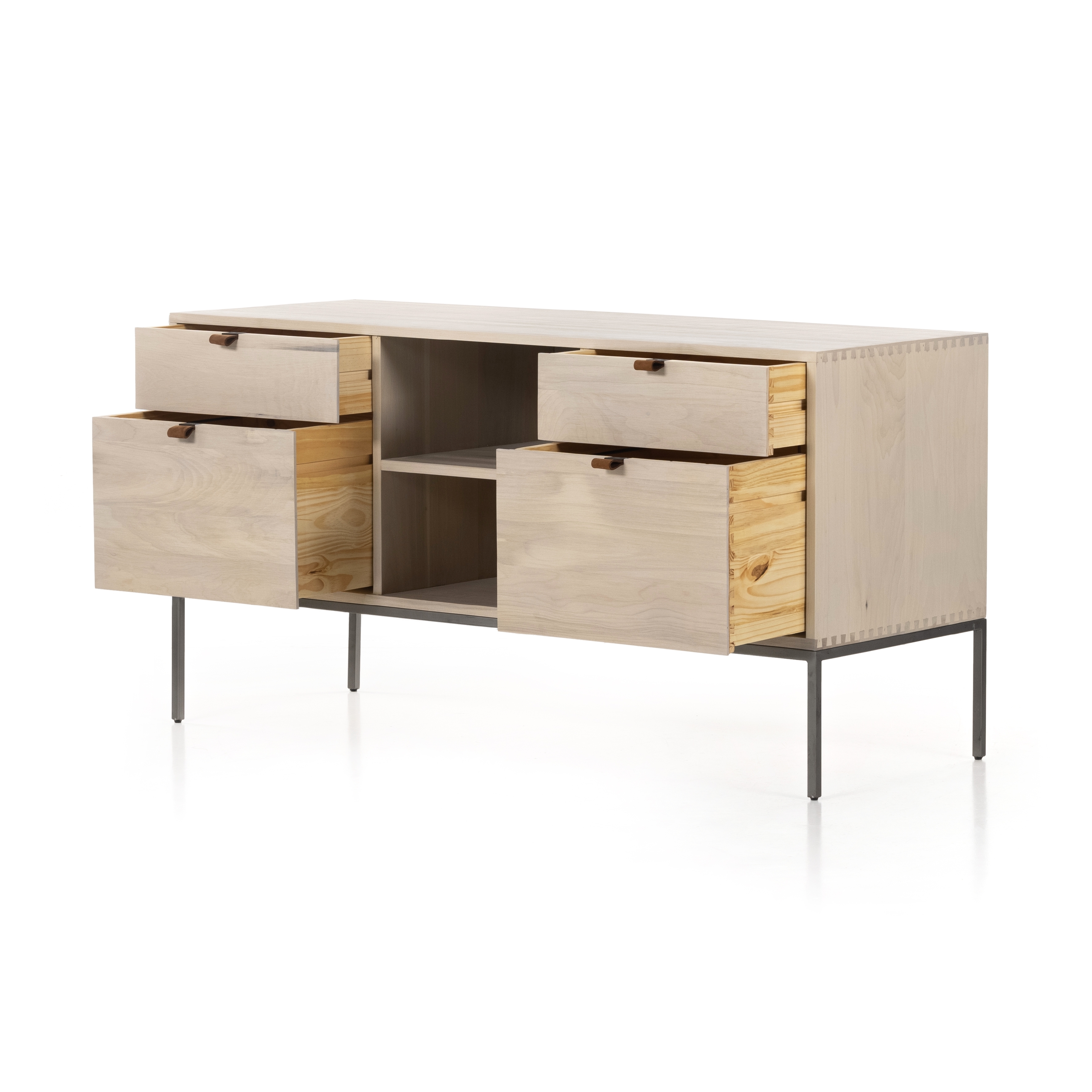 Trey Modular Filing Credenza-Dove Poplar - Image 12