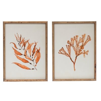 'Botanical' - 2 Piece Picture Frame Graphic Art Print Set on Paper - Image 0