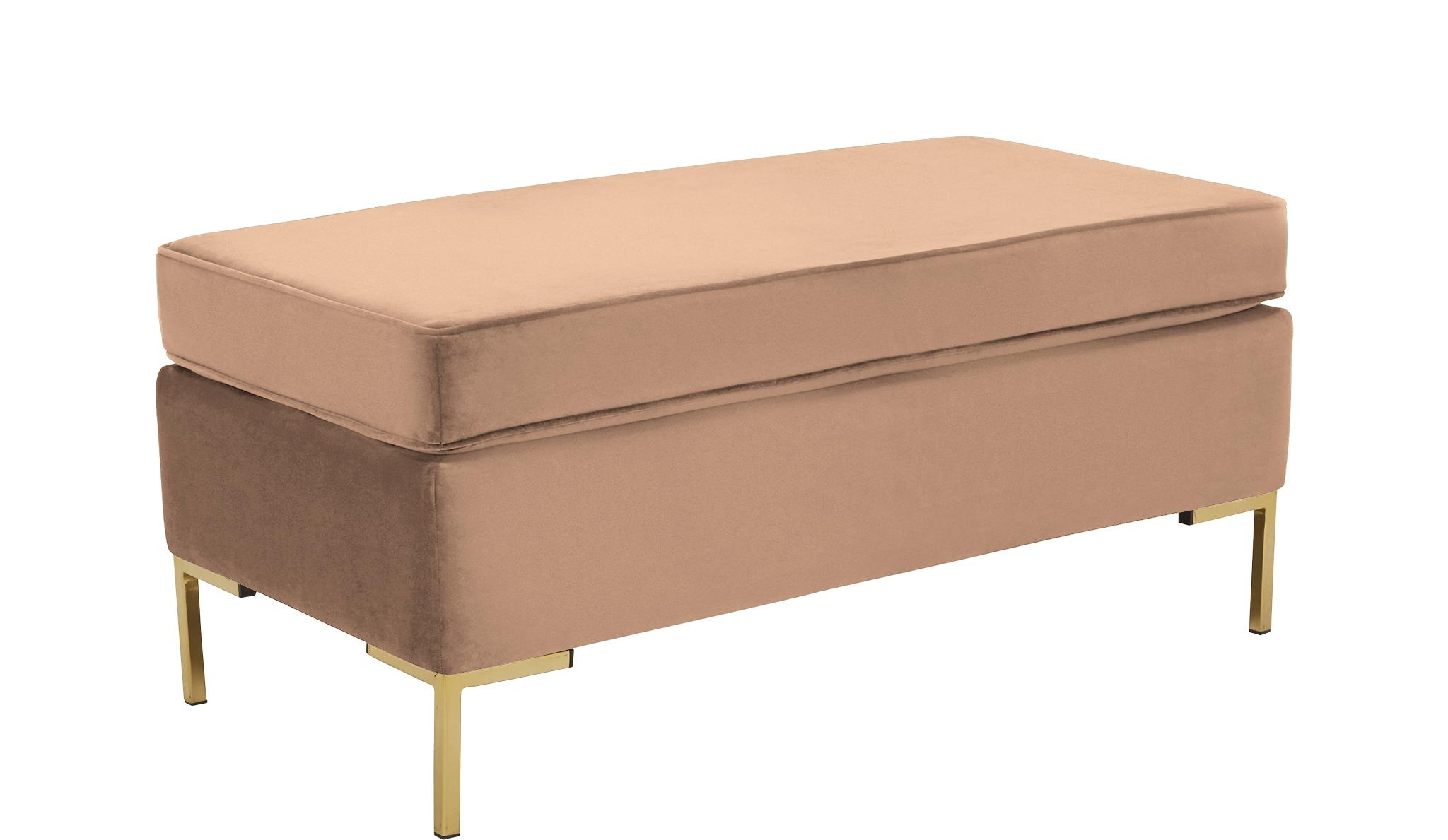 Pink Dee Mid Century Modern Bench with Storage - Royale Blush - Image 1