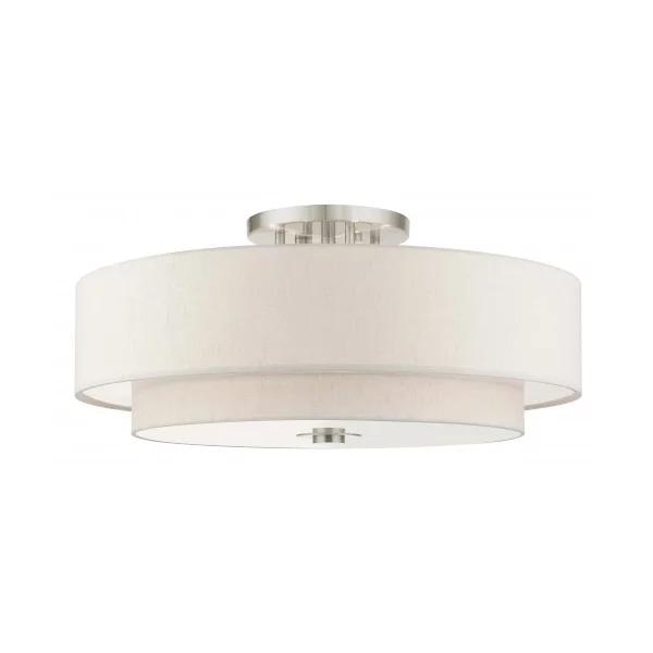 Maureen Large Double Semi Flushmount - Image 0