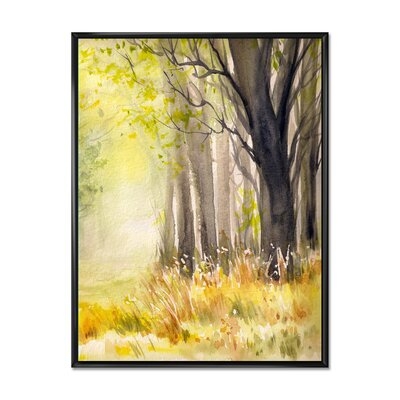 Bright Sunshine Through The Forest Trees II - Traditional Canvas Wall Art Print FL35521 - Image 0