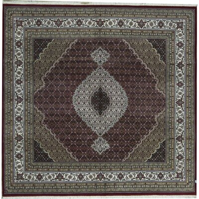 Oriental Hand-Knotted Red/Cream Area Rug - Image 0
