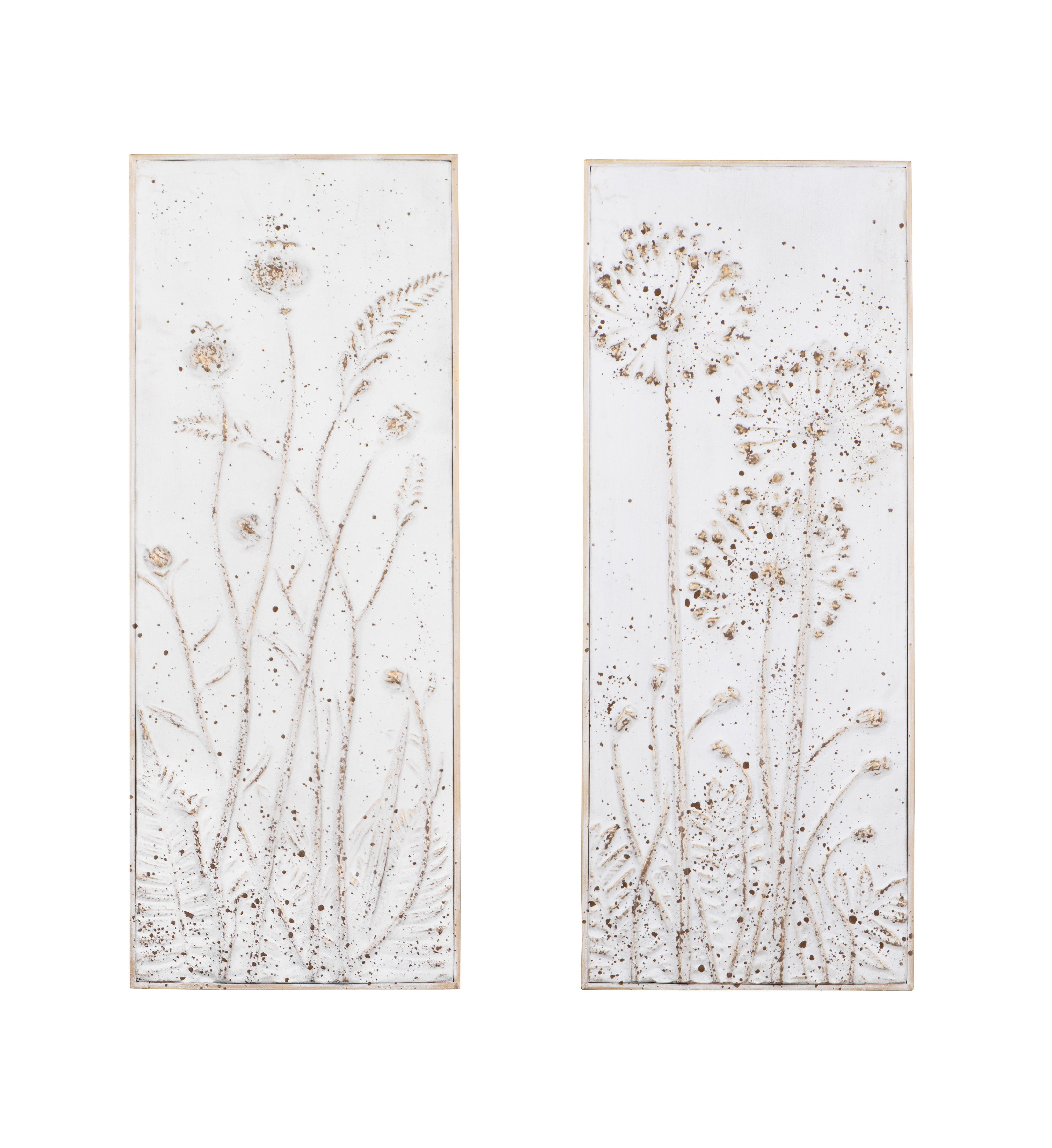 Metal Wall Décor with Flowers (Set of 2 Styles) - Image 0