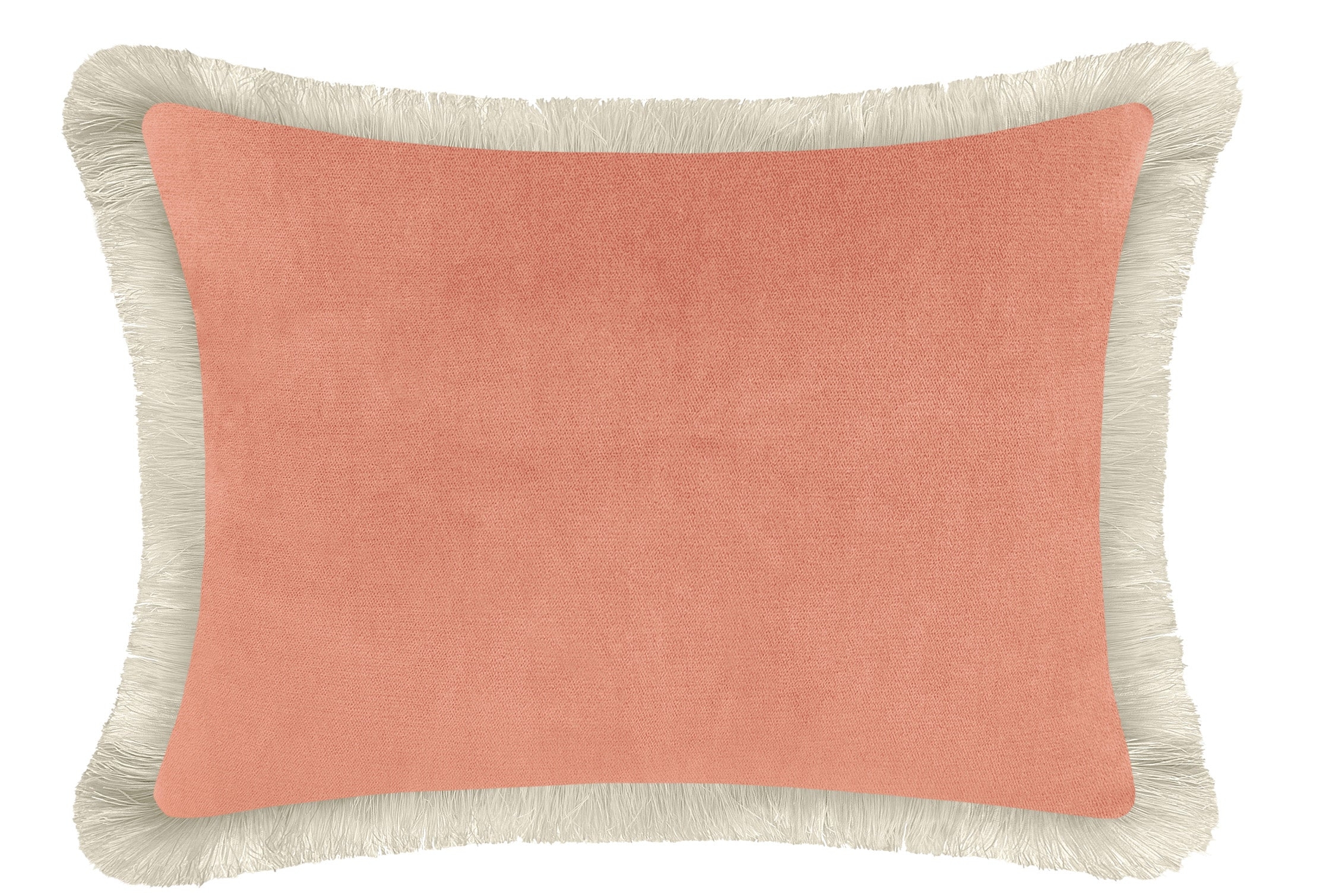 THE MINI :: SOCIETY VELVET + NATURAL FRINGE - SAMPLE 4" X 4" / Blush - Image 0