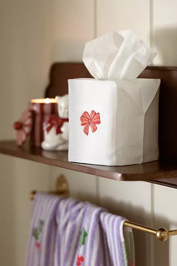 Hand-Embroidered Icon Tissue Box Cover - Image 0