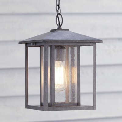 Litton 1 -Bulb 13.75" H Outdoor Hanging Lantern - Image 0