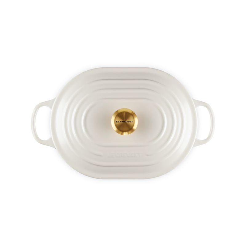 Le Creuset ® 3.75-Qt. Cream Enameled Cast Iron Covered Oval Casserole Dish - Image 2