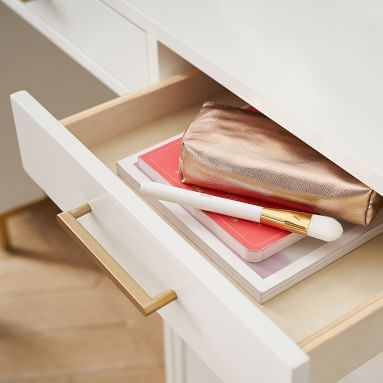 Blaire Smart Storage Desk, Simply White - Image 1