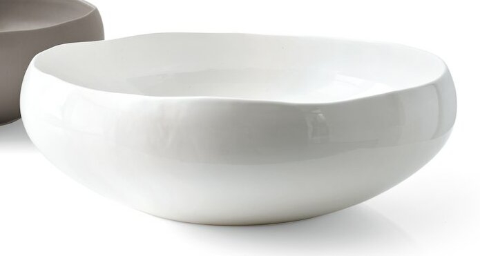 Calligaris Kalika Centrepieces Decorative Bowl Color: Glossy White - Image 0