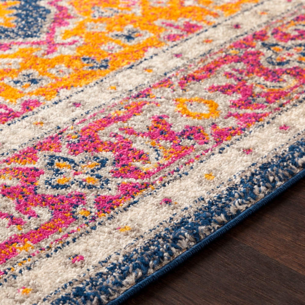 Elaziz Pink Indoor 2'7" x 7'7" Machine Woven Rug - Image 3