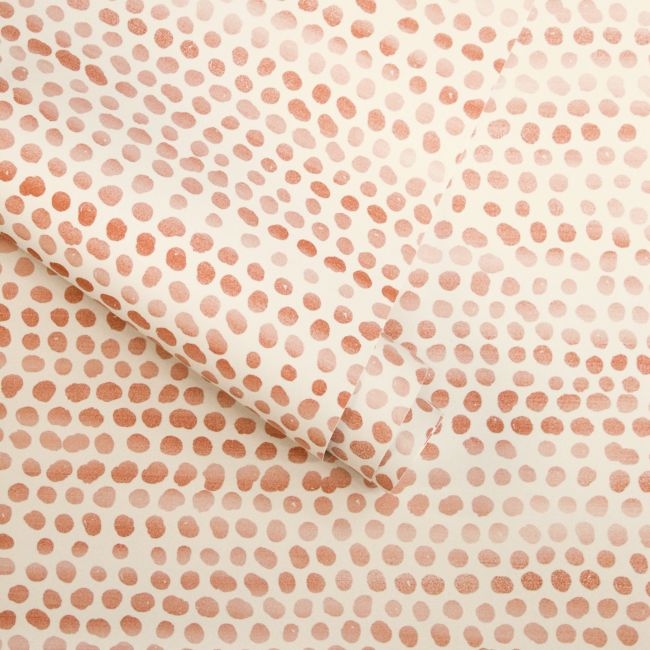 Tempaper Coral Moire Dots Removable Wallpaper - Image 0
