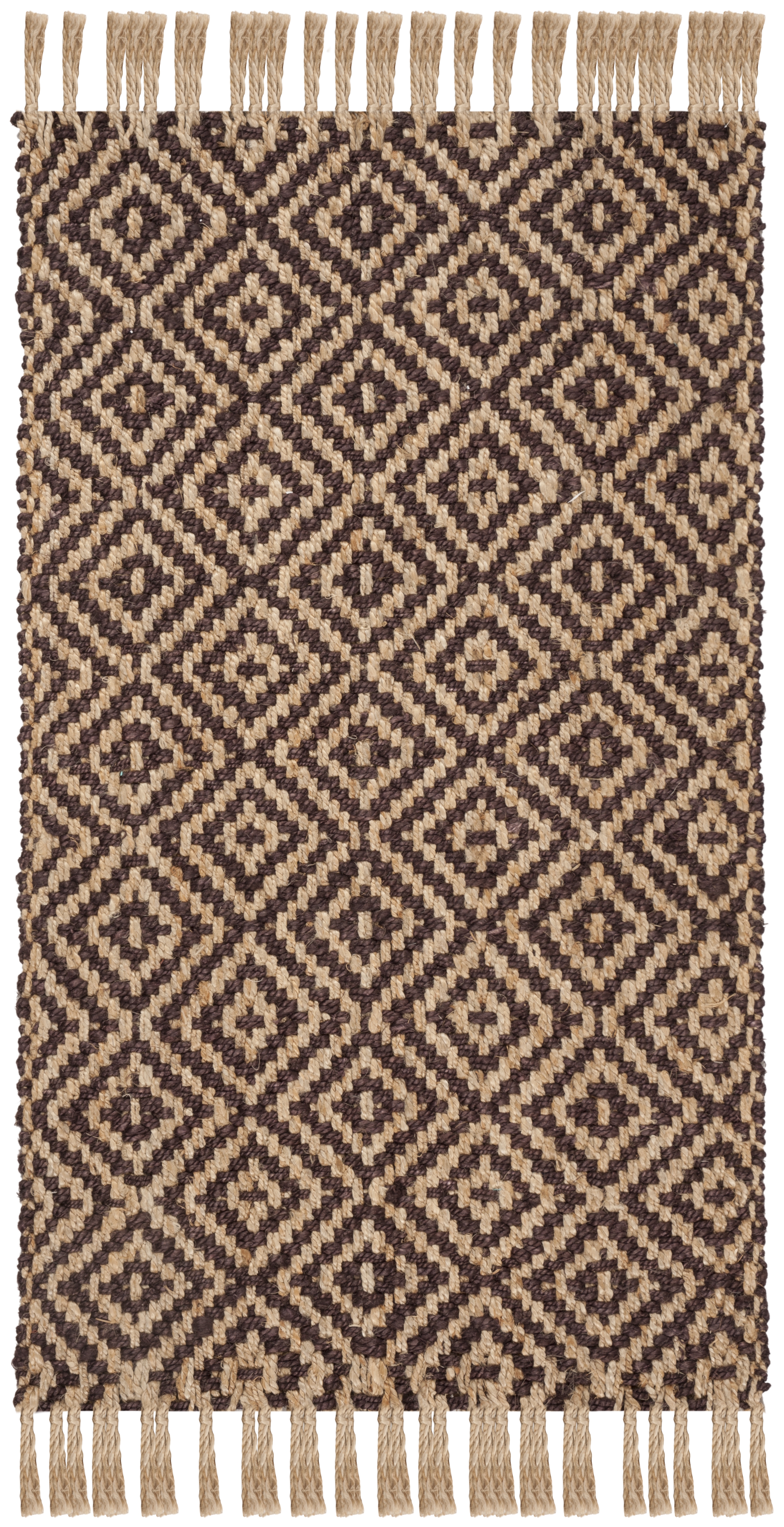 Arlo Home Hand Woven Area Rug, NF266E, Brown/Natural,  3' X 5' - Image 0