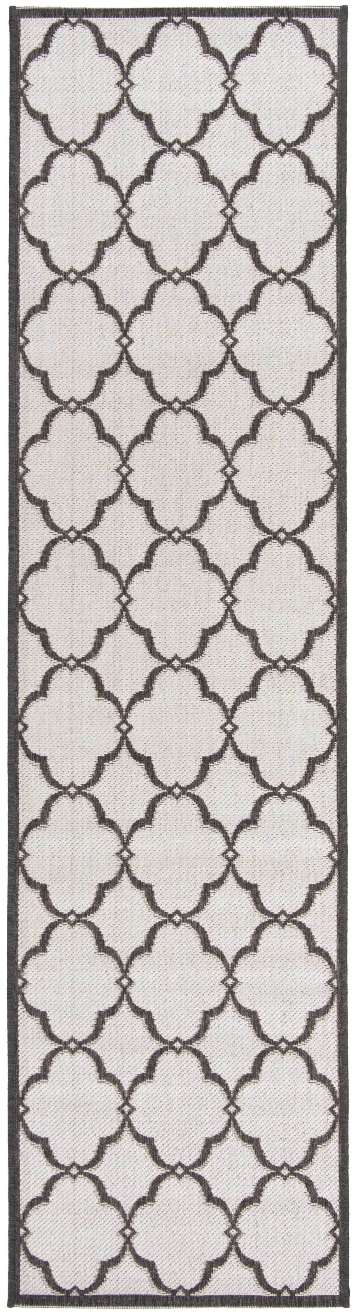 Arlo Home Indoor/Outdoor Woven Area Rug, LND125A, Light Grey/Charcoal,  2' X 8' - Image 0