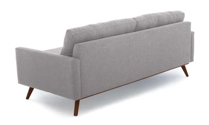 Gray Hopson Mid Century Modern Sofa - Taylor Felt Grey - Mocha - Image 4