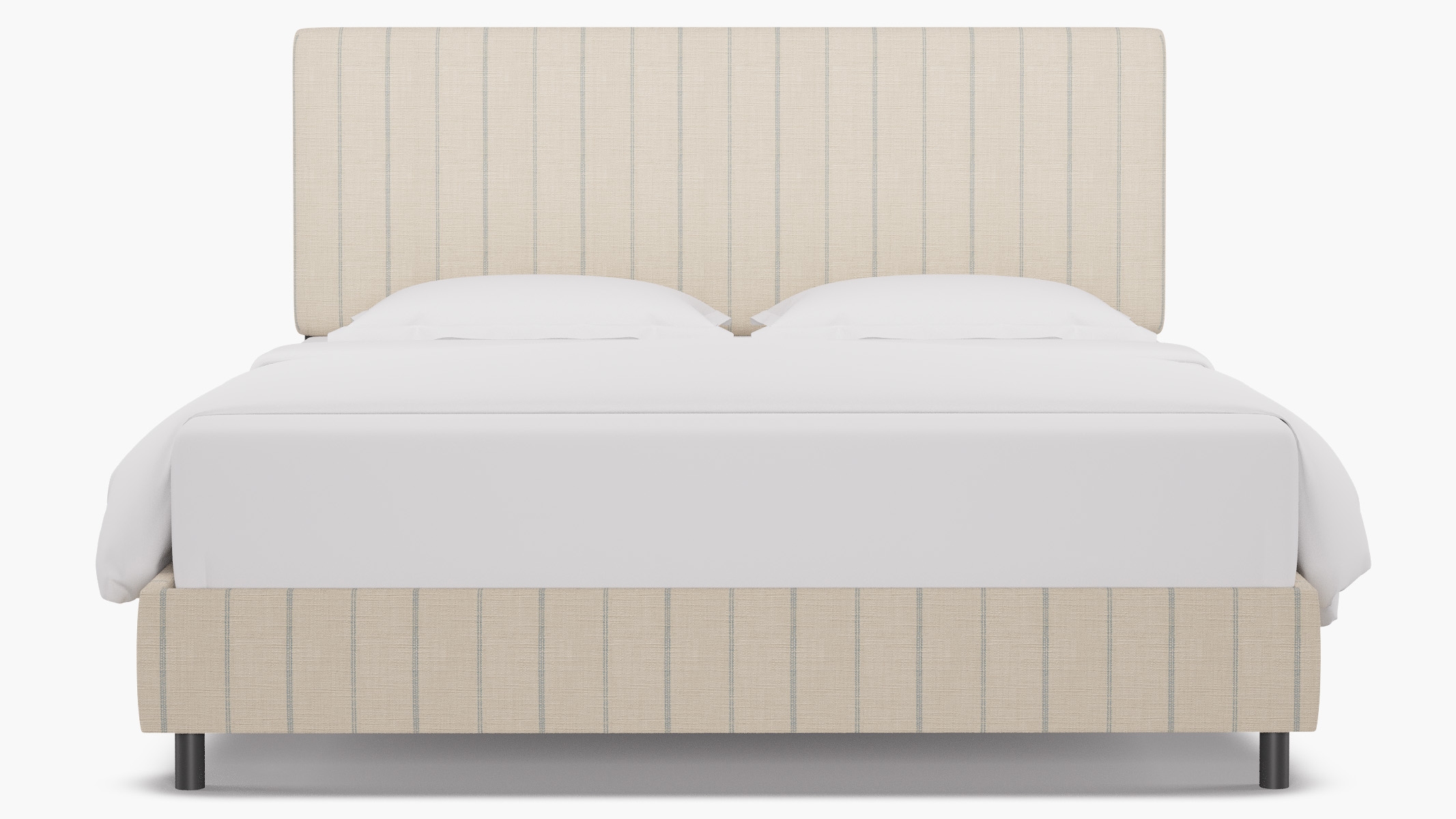 Square Back Bed, Sky Fritz, King - Image 0